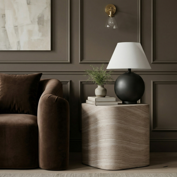 Vellon Concrete Indoor / Outdoor End Table