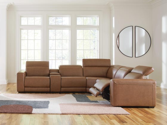 ASHELY Magic Man 6-Piece Power Reclining Sectional with Console