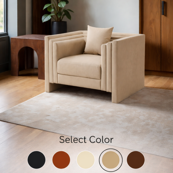 Everett Vegan Leather Upholstered Chair