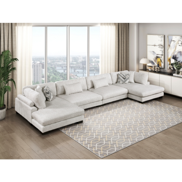 HomeleganceModular Sectional Sofa (4pcs)