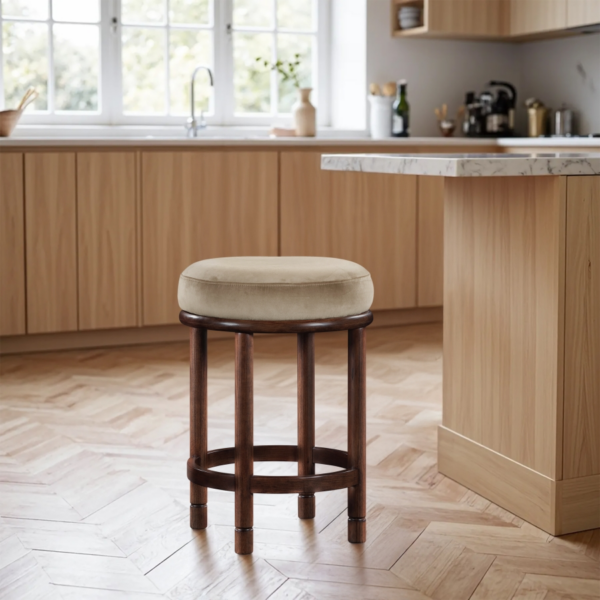 Monette Velvet Upholstered Counter Stool