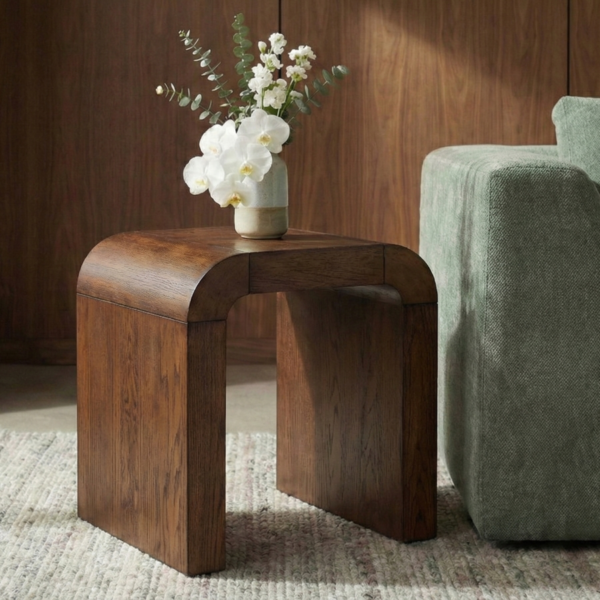 Toulon Oak Veneer End / Side Table