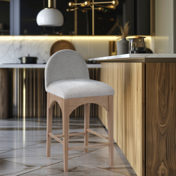 Waldorf Chenille Fabric Upholstered Counter Stool